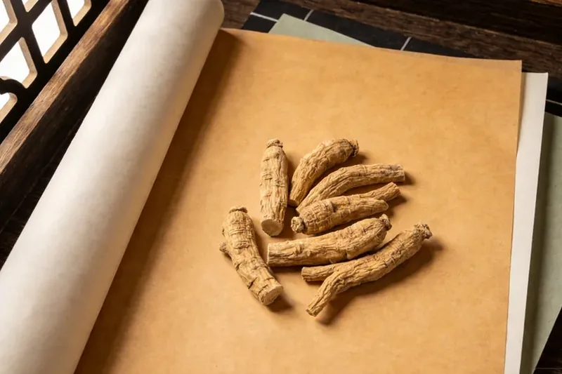 Raw Aromatic Turmeric (Curcuma aromatica) material, editorial still life