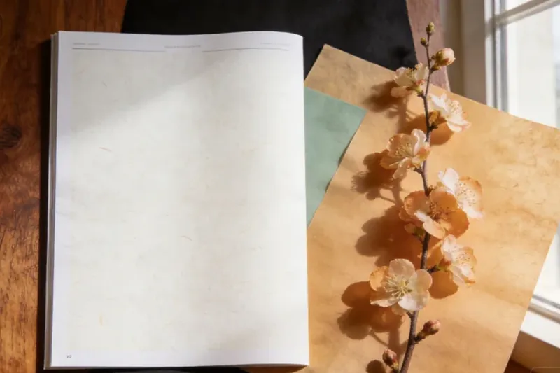 Raw Champaca (Michelia alba (syn. Magnolia × alba)) botanical material, editorial still life