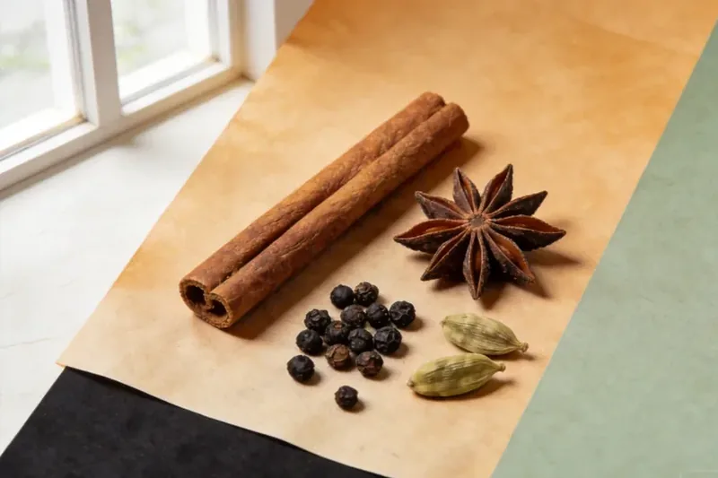 Raw Dried Ginger (Zingiber officinale) material, editorial still life