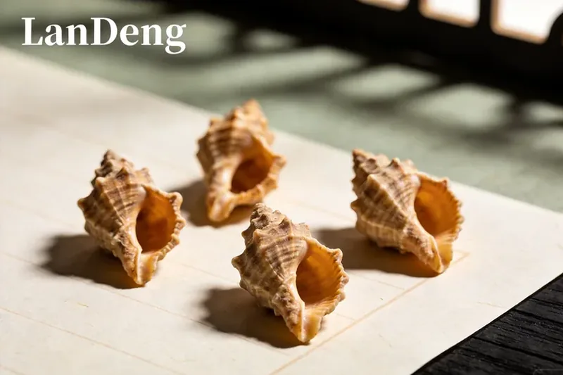 Raw Onycha (operculum of marine gastropods (mollusc) — animal-derived, not botanical) material, editorial still life